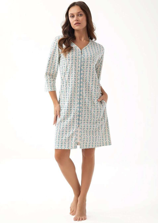 Szlafrok Luna 392 M-2XL L24 damski miłorzęby