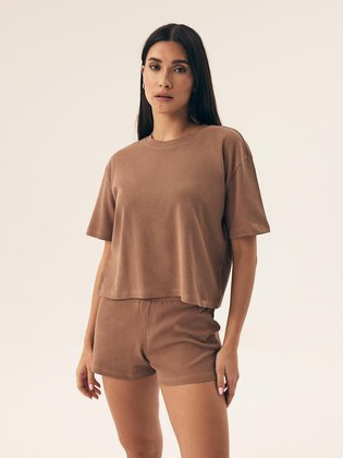 Piżama Henderson Ladies 42780 Nilsa kr/r S-XL coffee