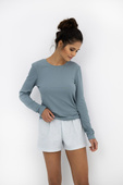 Piżama Sensis Kaitlyn dł/r S-XL morski-biały