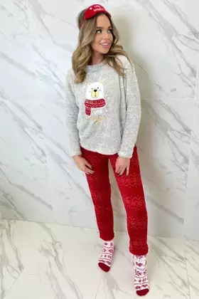 Słodka, miła piżama damska BUNAD, szara