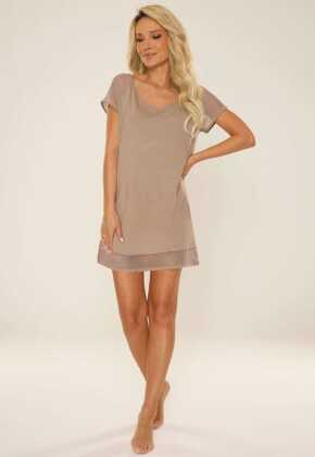 Koszula De Lafense 767 Carmel kr/r M-2XL mocca jasna