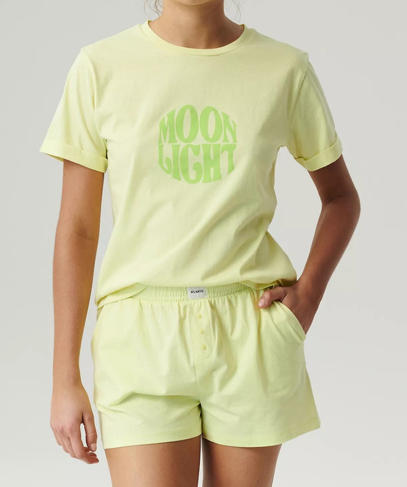 Piżama Atlantic NLP-487 kr/r S-XL limonkowy