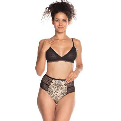 Figi Lama L-1376 MD A'2 S-2XL czarny-beżowy