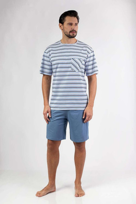 Piżama Regina 479 kr/r M-XL W25 męska niebieski