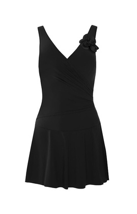 Strój kąpielowy Self S 1069 V3FS12 Flores 12 Sukienka black
