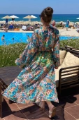 Self Tunika-Pareo plażowe Pareo Hawaii 10 w kwiaty