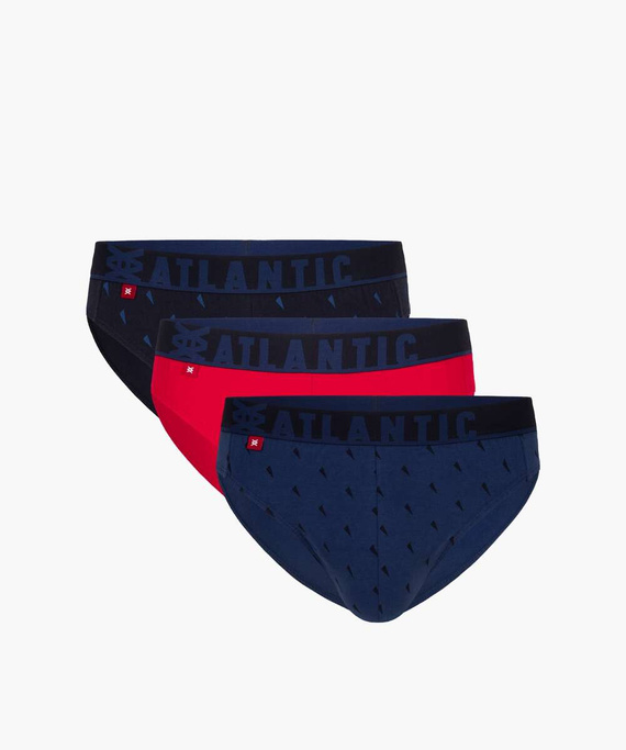 Slipy Atlantic 3MP-152 A'3 S-2XL granatowy-czerwony-niebieski