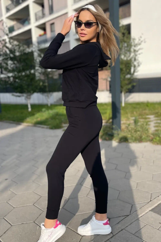 Modny komplet damski/dres z kapturem Seattle, czarny