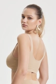Biustonosz top sportowy Pierre Cardin 4014, skin-beżowy