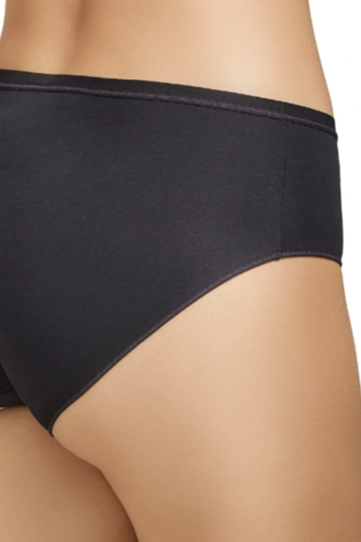 Dwupak bawełnianych fig z wysokim stanem braga 401, negro-czarne