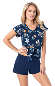 Piżama Donna Caroline Short kr/r S-2XL dark blue