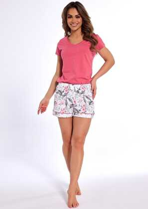 Piżama Cornette 054/318 Isabel 2 kr/r 3XL-5XL damska różowy