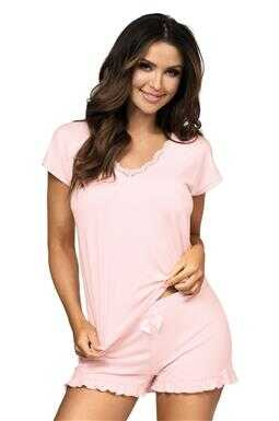 Donna Piżama Agnes 1/2 Różowa