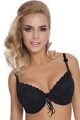ZESTAW Biustonosz push-up + figi DAMARIS, czerń
