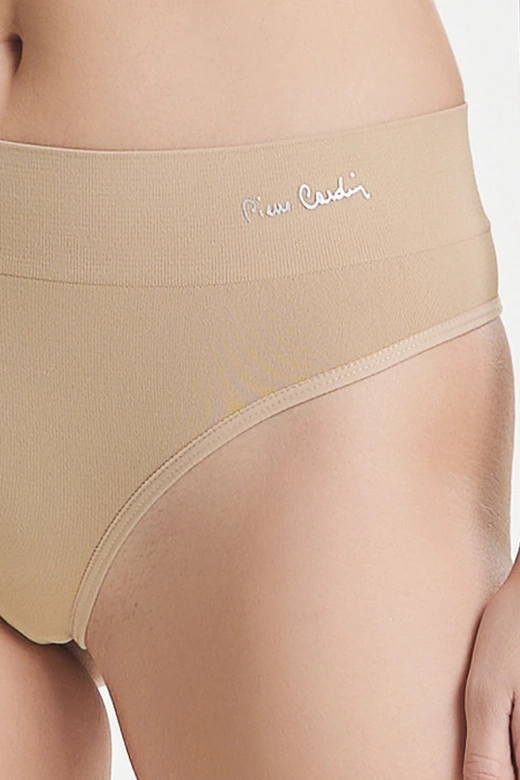 Klasyczne figi z wysokim stanem Pierre Cardin 4011, skin-beżowy