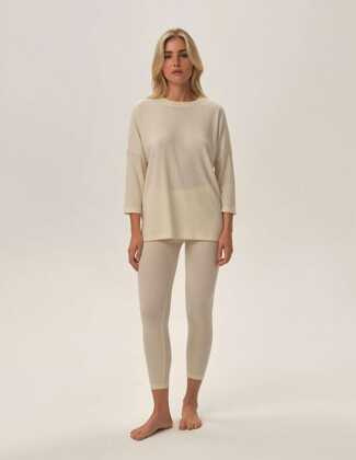 Piżama Henderson Ladies 42706 Frau 3/4 S-2XL cream