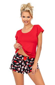 Piżama Donna Santi 1/2 kr/r S-2XL czerwony