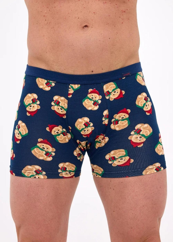 Bokserki Cornette 007/83 Teddy Christmas S-2XL granatowy