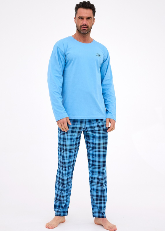 Piżama Cornette 124/310 dł/r Ready S-2XL męska niebieski