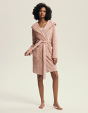 Szlafrok Henderson Ladies 43602 Devyn S-2XL dusty rose