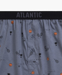 Bokserki Atlantic 2MBX-052 A'2 S-2XL czarny-niebieski