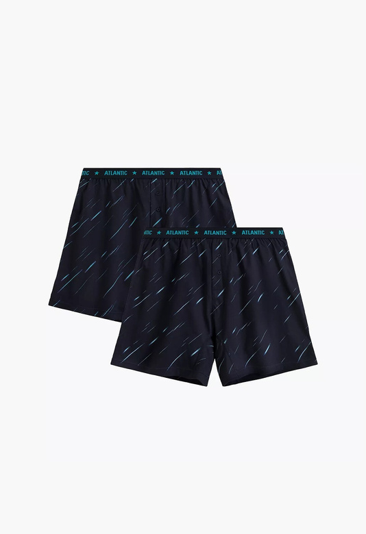 Bokserki Atlantic 2MBX-085/25 A'2 S-2XL granatowy