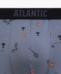Bokserki Atlantic 3MH-050 A'3 S-2XL czarny-grafitowy-niebieski