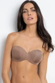Biustonosz Bardotka Gładki Samonośny Fantastic 1580, stone/szary