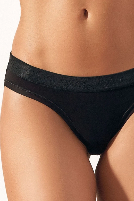 Damskie klasyczne figi Cocco, nero-czarne