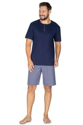 Piżama Regina 601 kr/r 2XL-3XL granatowy