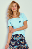 Piżama Taro Kristen 3329 kr/r M-XL W25 damska turkusowy