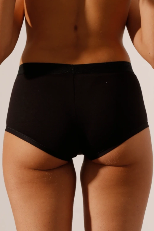 Damskie bokserki szorty Ananas, nero-czarne