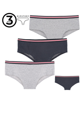 Miękkie szorty damskie z bawełny BDM501-101/3- 3 sztuki