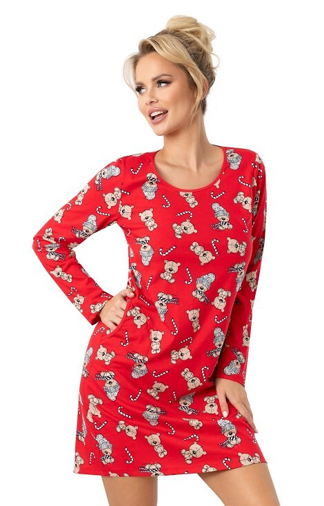 Koszula Donna Bear dł/r S-2XL czerwony