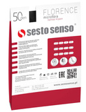Rajstopy Sesto Senso Florence 50 den 1-4 nero/czarny
