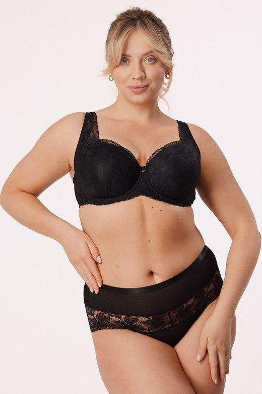 Biustonosz full cup Mefemi Laura Big czarny
