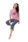 Piżama Luna 331 3/4 S-2XL damska niebieski