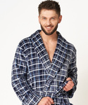 Szlafrok Key MGL 432 B24 M-2XL granatowy