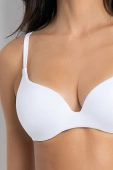 Biustonosz Push-Up z niewidocznymi fiszbinami Fantastic 1368, bianco/biały