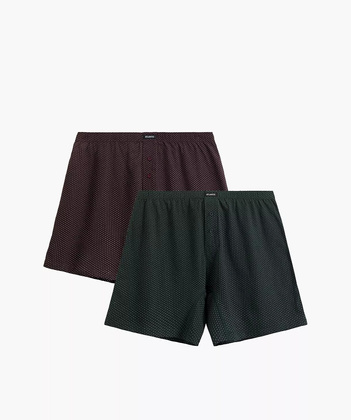 Bokserki Atlantic 2MBX-079 A'2 S-4XL wino-szmaragdowy