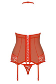Obsessive 838-COR-3 (kolor: czerwony, typ: gorset)