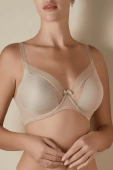 Biustonosz usztywniany fiszbinach KATIA, tierra-beż