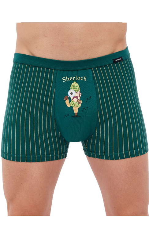 Bokserki Cornette Tattoo 280/235 Sherloc S-2XL zielony