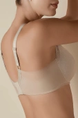 Biustonosz usztywniany fiszbinach KATIA, tierra-beż