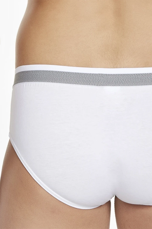 Męskie slipy bawełniane klasyczne Pierre Cardin PCU 402, białe