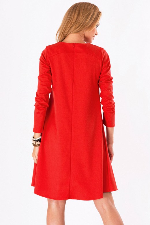 Makadamia M123 (kolor: czerwony, typ: sukienka)