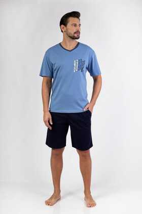 Piżama Regina 477 kr/r M-XL W25 męska niebieski