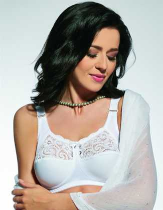 Biustonosz miękki bez fiszbin Viki Nina 583 biały