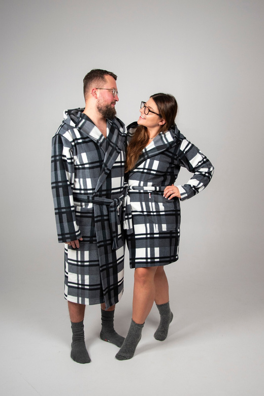 Szlafrok De Lafense 031 Kocyk S-XL damski brązowy