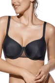 Biustonosz usztywniany gładki FABIOLA, negro-czerń